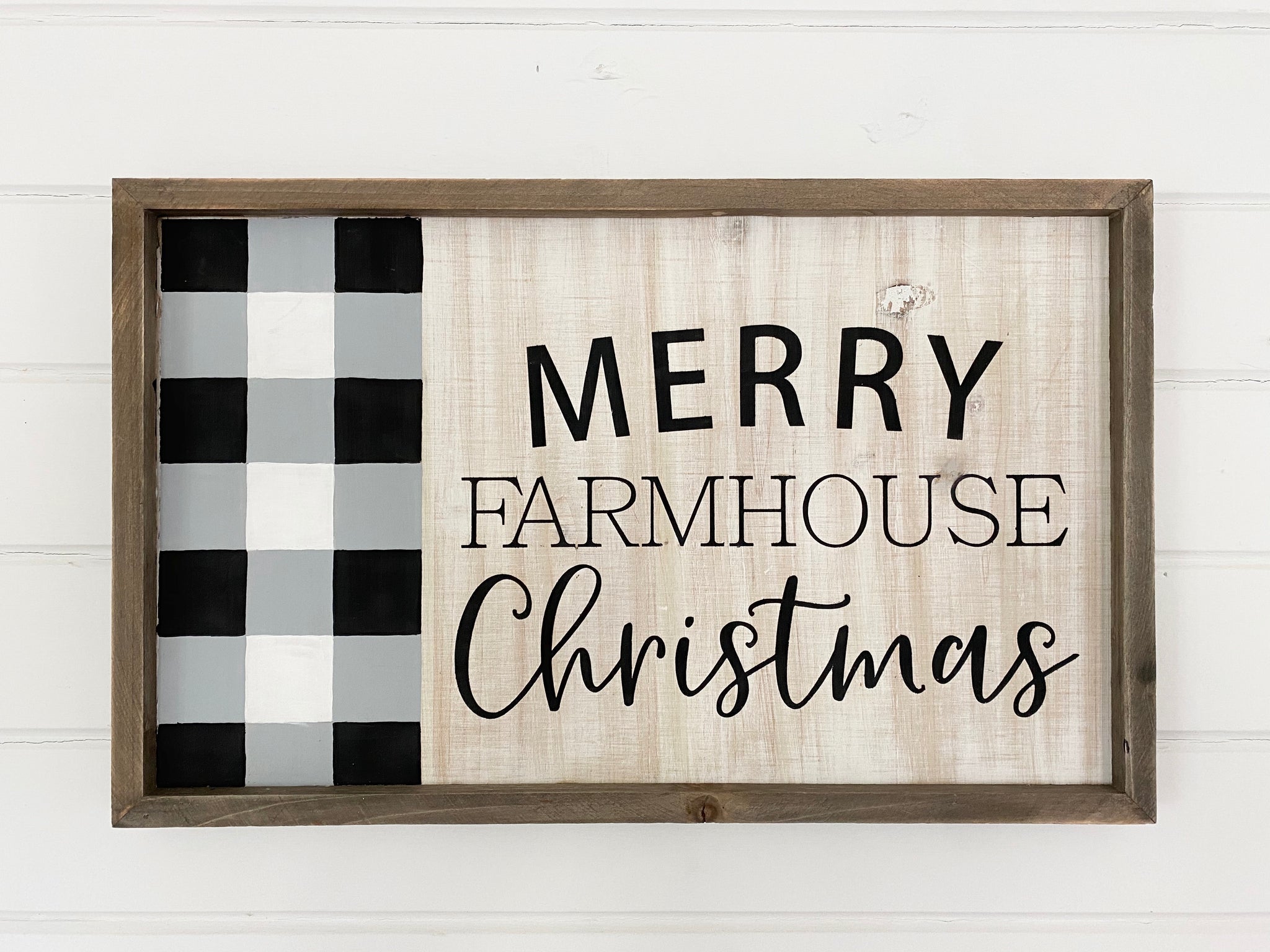 Merry farmhouse Christmas sign class